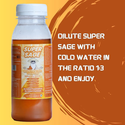 Super Sage Energy Drink Concentrate | 300 ml Bottle